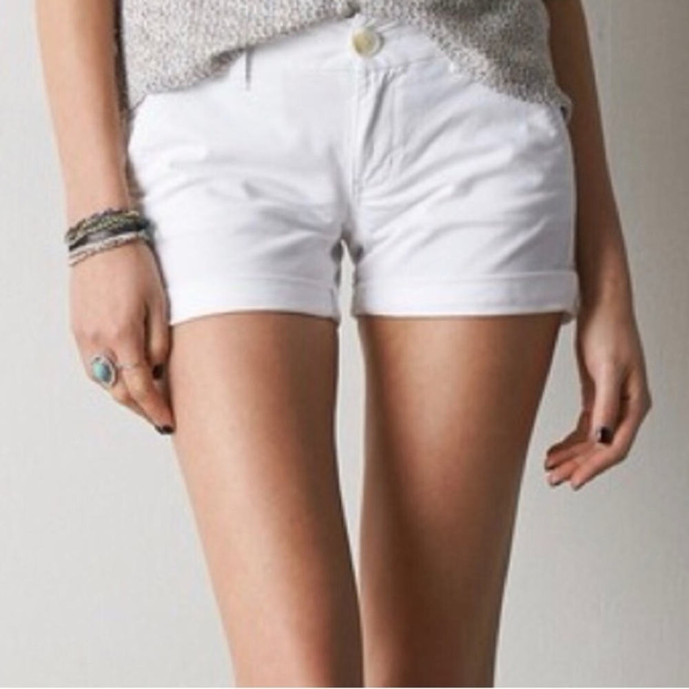 American Eagle Stretch Shorties White 4